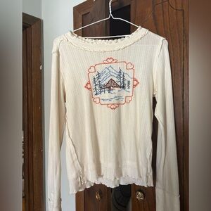 Adorable Free People Long Sleeve shirt